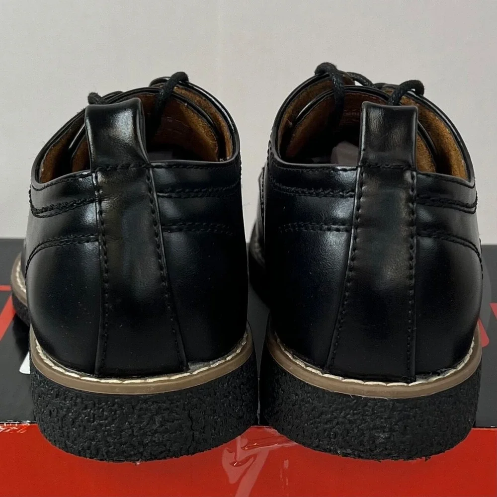 Deer Stags Zander Oxford Black Boys Youth Black Dress Shoes Size 2.5 BRAND NEW